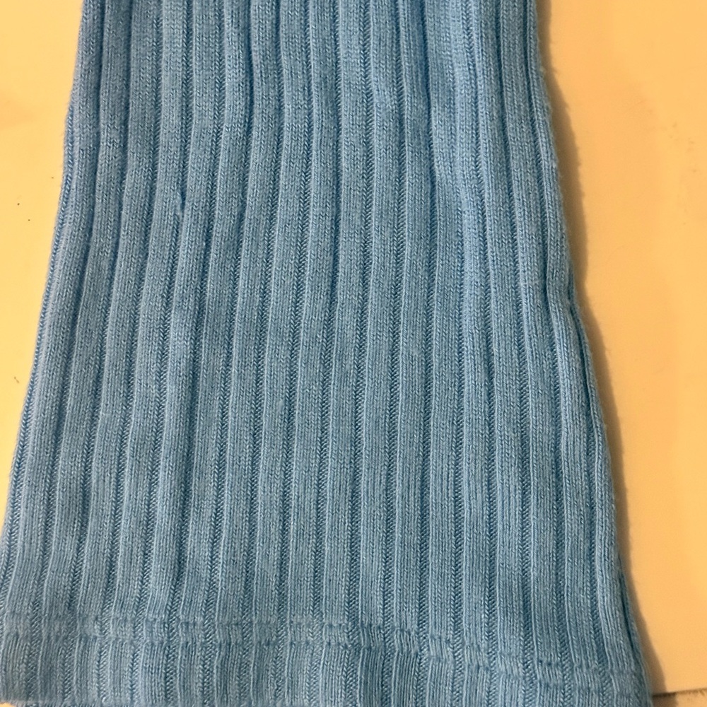 Reformation Light Blue Ribbed Button-Down Shirt - Picture 3 of 3
